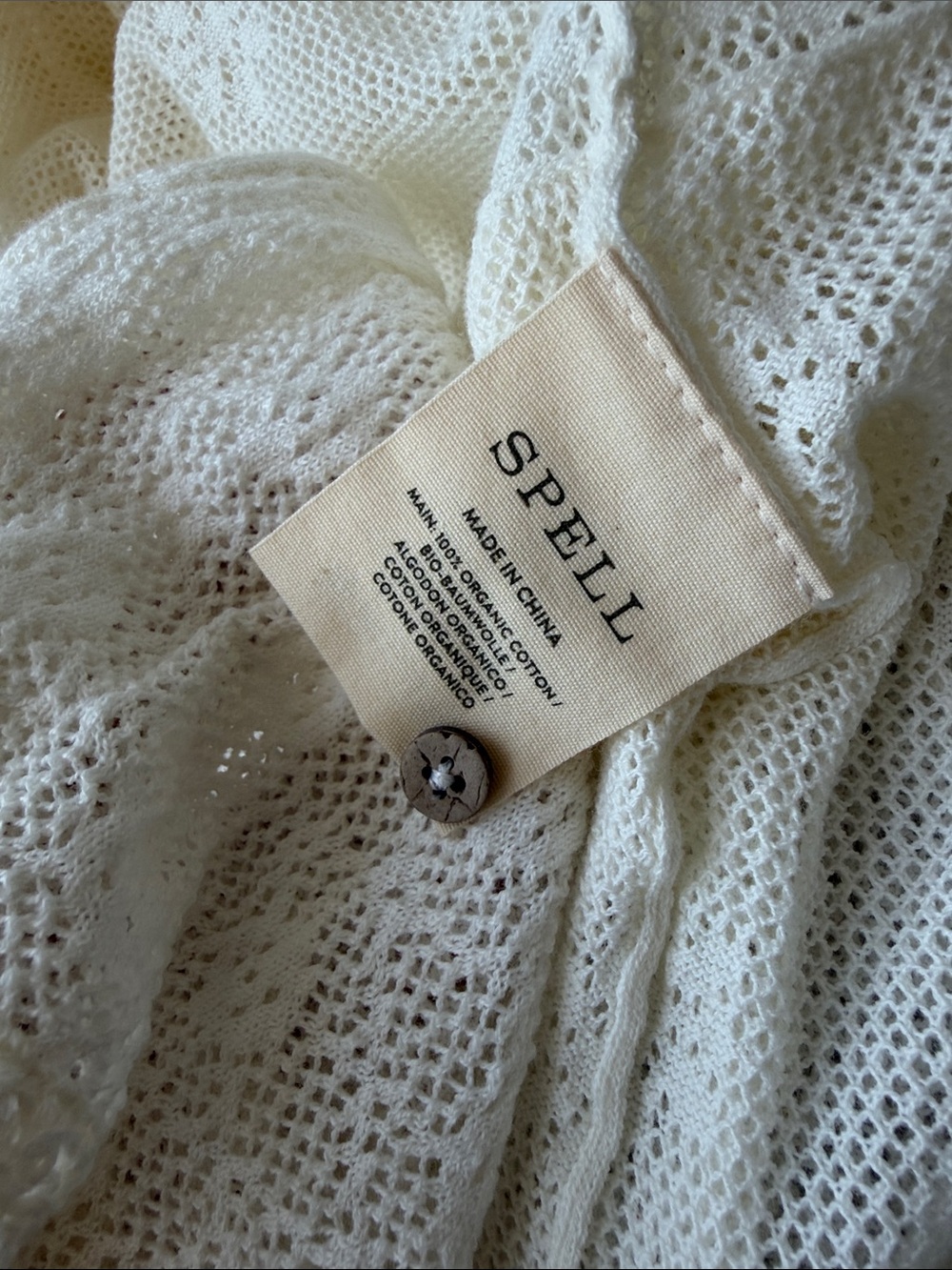 Spell Satine Knit Gown  Organic Cotton Small NWOT - Picture 12 of 13